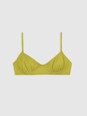 NU SWIM - Pluto Bikini Top in Olive